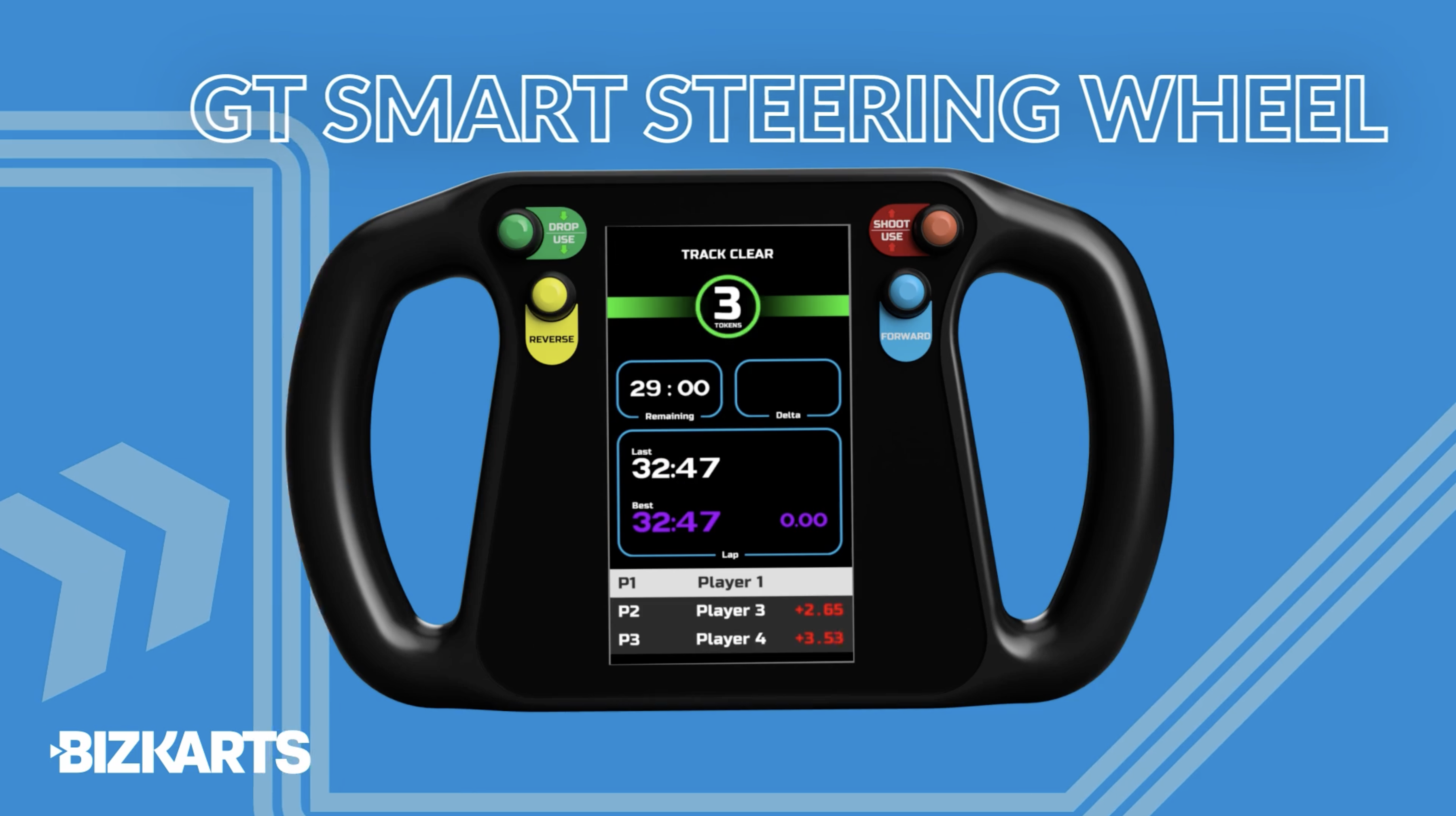 Go kart steering wheel promo